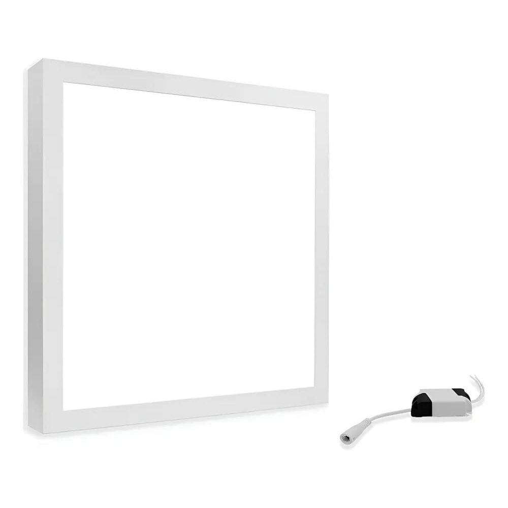 10X Painel Plafon Sobrepor Quadrado Led 25W Neutro 4000K 30