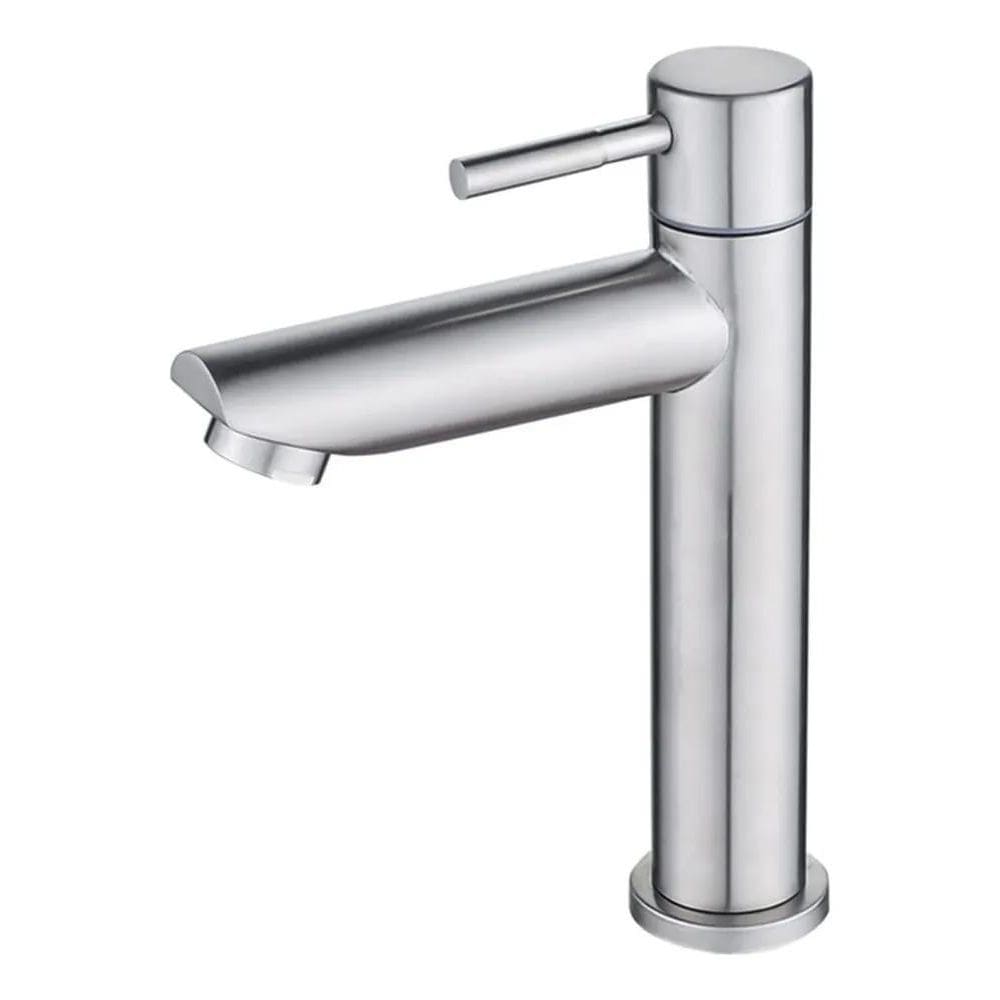 10X Torneira Para Banheiro Lavabo Água Fria Aço Inox Acabam