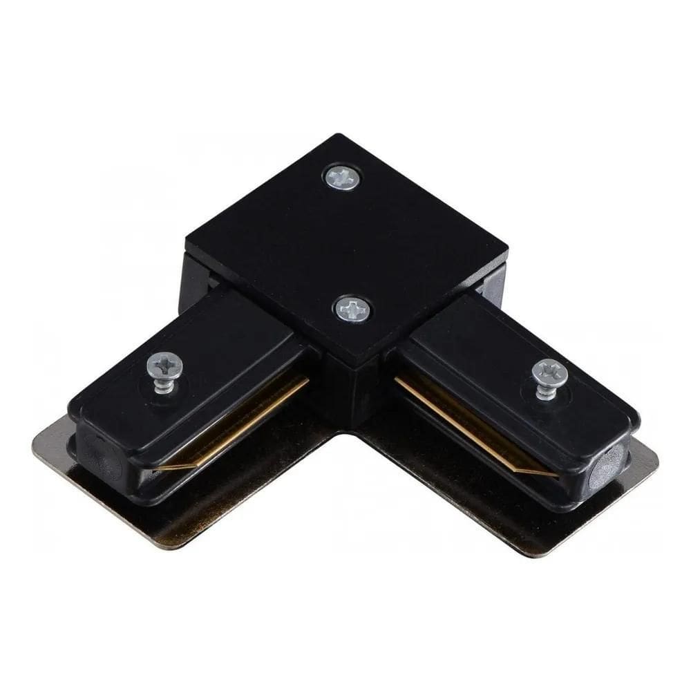 10X Conector Emenda Para Trilho Eletrificado Preto Branco E