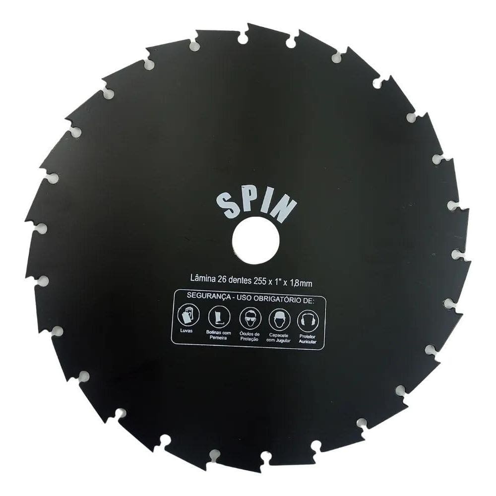 10X Faca 26 Dentes Furo 25Mm Tamanho 255Mm Espessura 1,8Mm