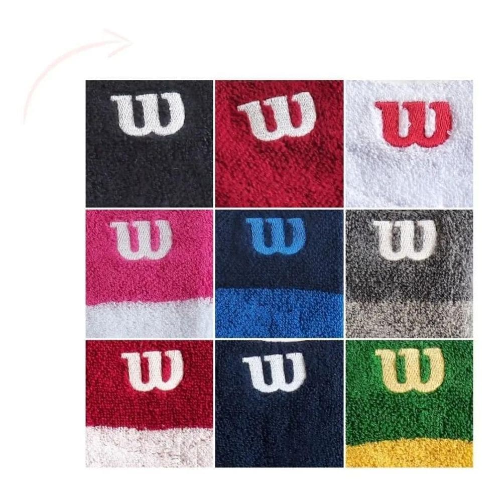 10X Par Munhequeira Wilson Atoalhada Pulso Tênis Basquete S