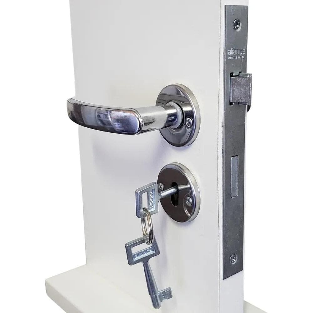 10X Fechadura De Porta Aliança 2700/11 Inox Premium Interna