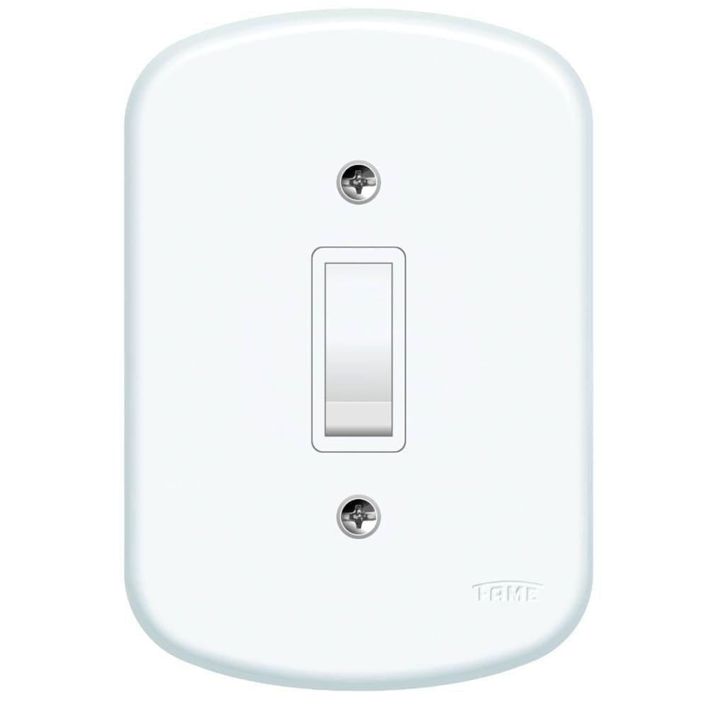 Interruptor Simples 10a 250 Volts Blanc - 0560 - Fame Inter. Simples C- Placa Blanc 0560 Fame