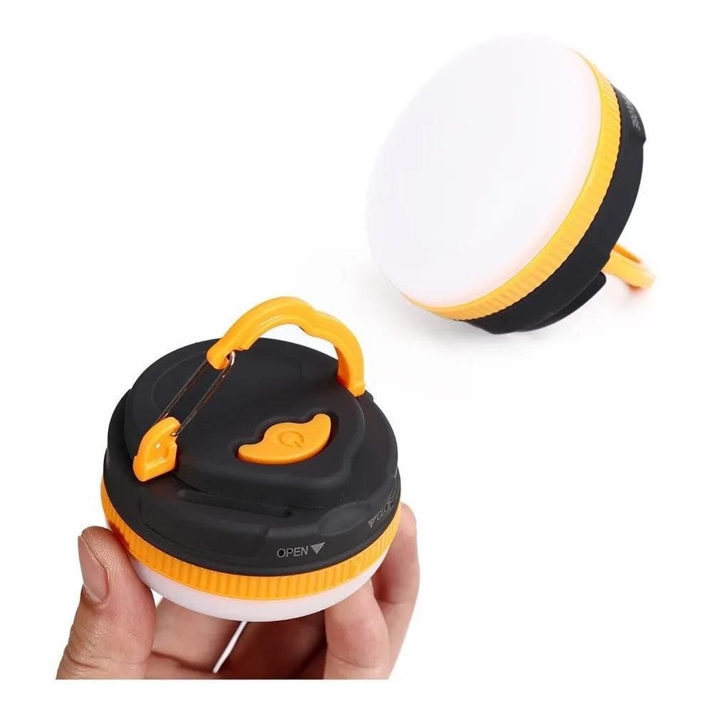 10X Luminária Lampada Led Camping Pesca Lanterna Com Gancho