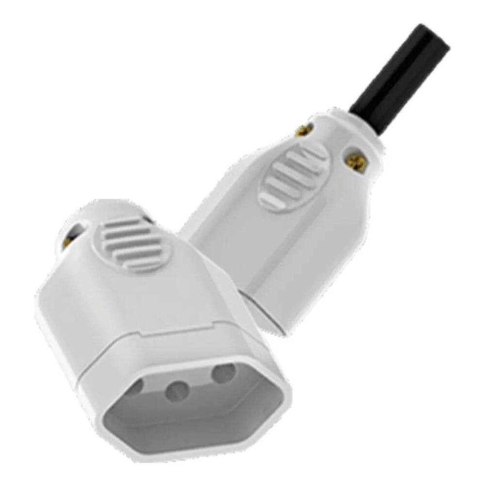 10X Plug Fêmea 2P+T 20A Ilumi Serve Pino 10 E 20A 10 Peças
