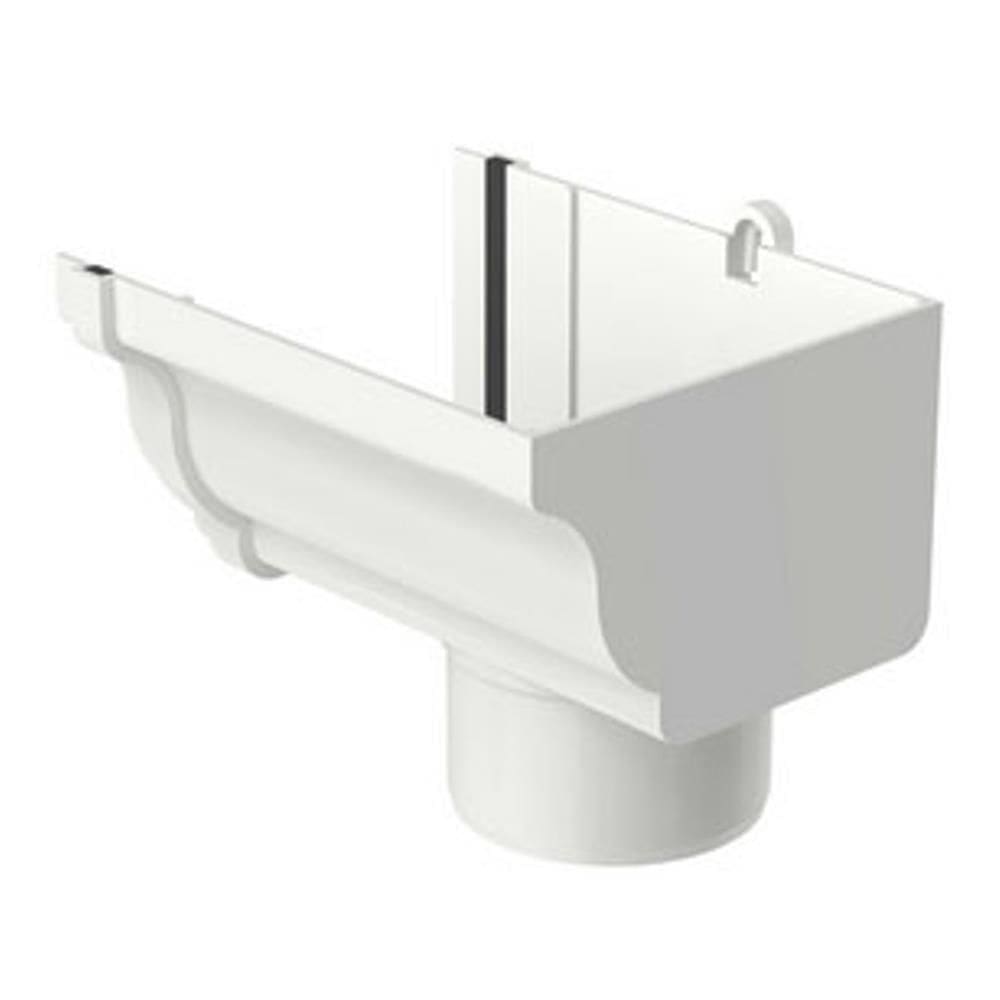 Bocal Direito Circular Aquapluv Style Branco - 32029582 - Tigre Bocal Calha Circular Direita Aquapluv Style Branco