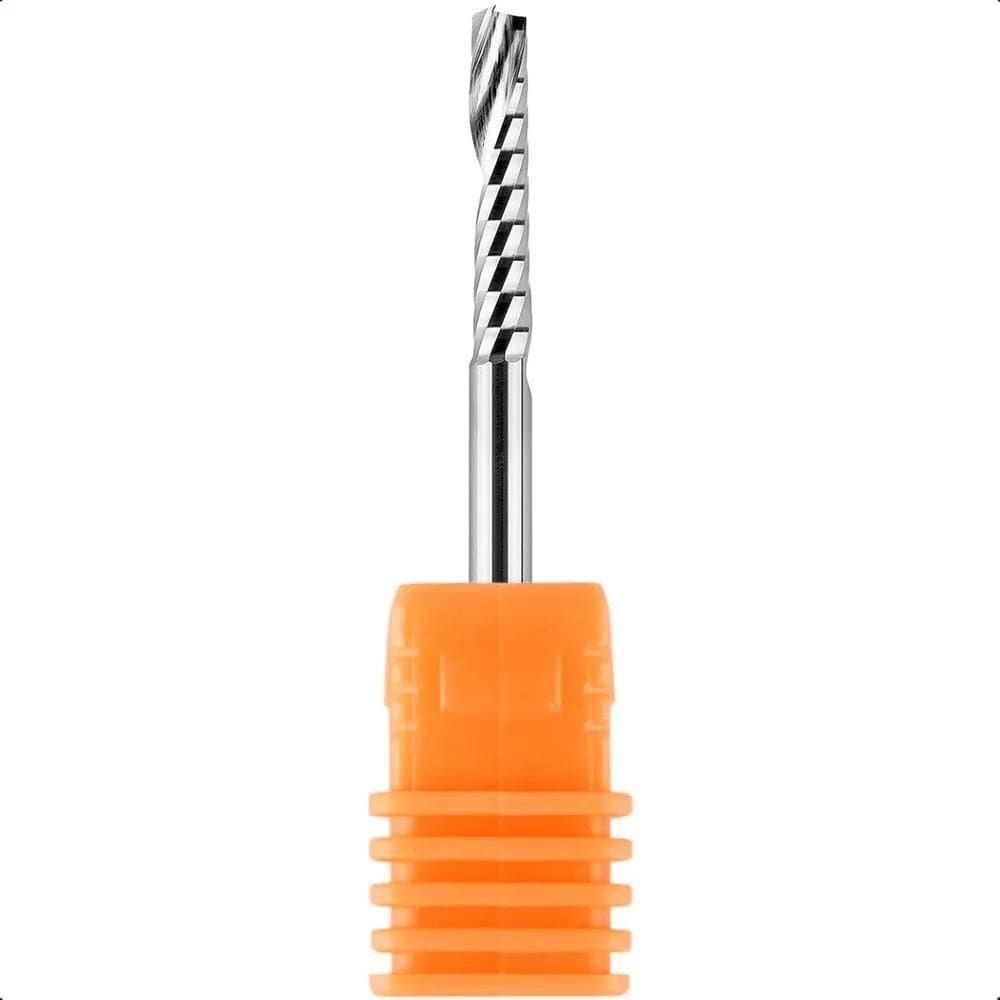 10X Fresa 1 Corte Helicoidal 3Mm X 22Mm Perfeito Pvc Acm Md