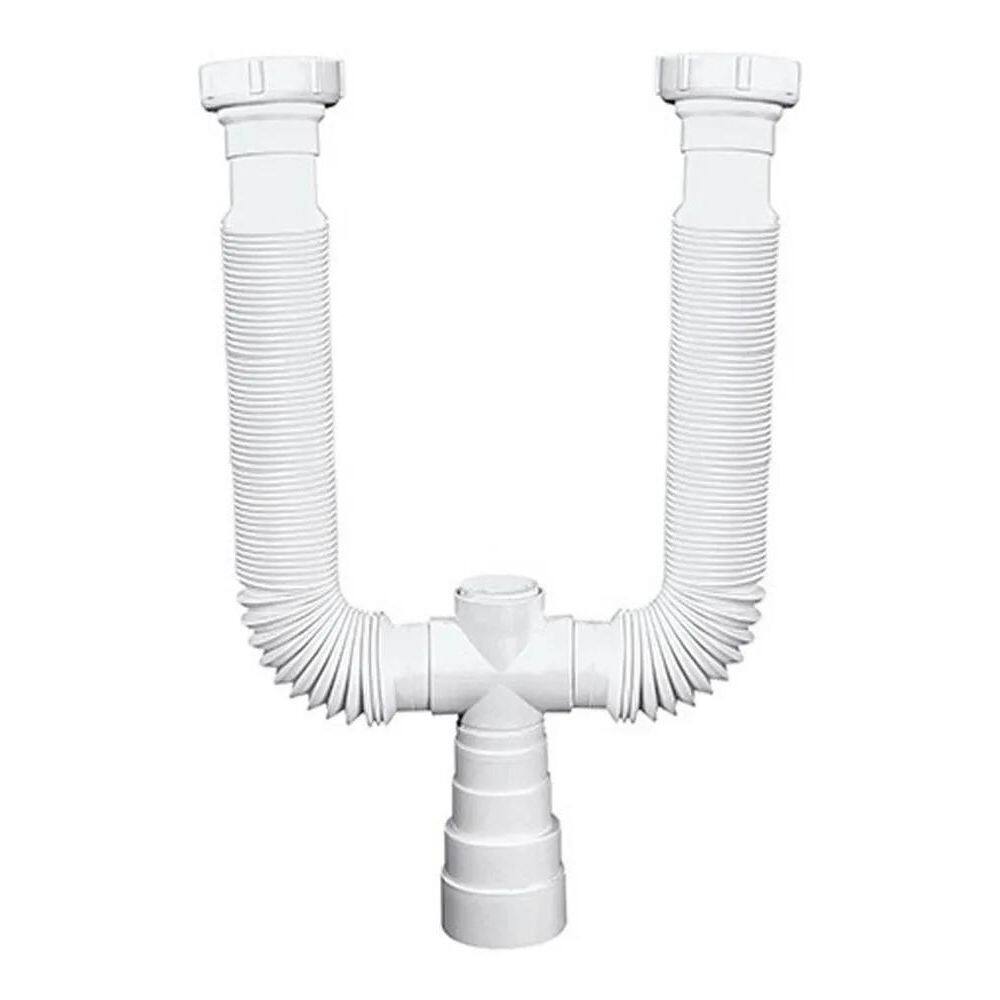 10X Sifão Duplo Branco Extensivo - Delflex