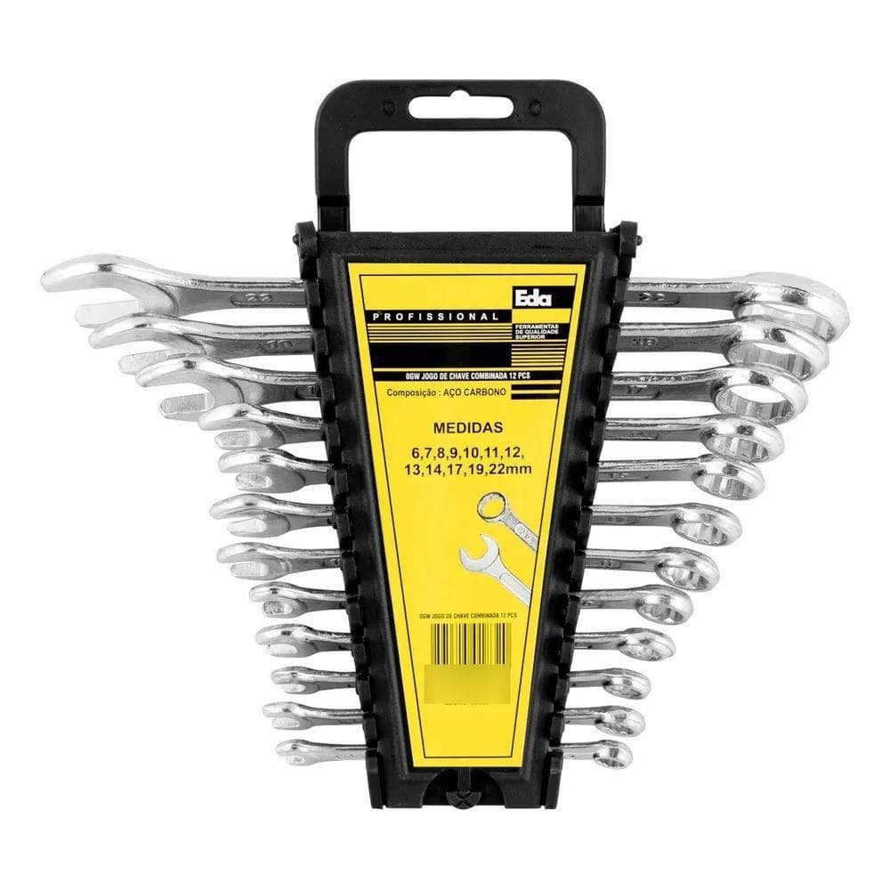 10X Jogo Chave Combinada Eda 12 Peças 6 A 22Mm 0Gw Hobby