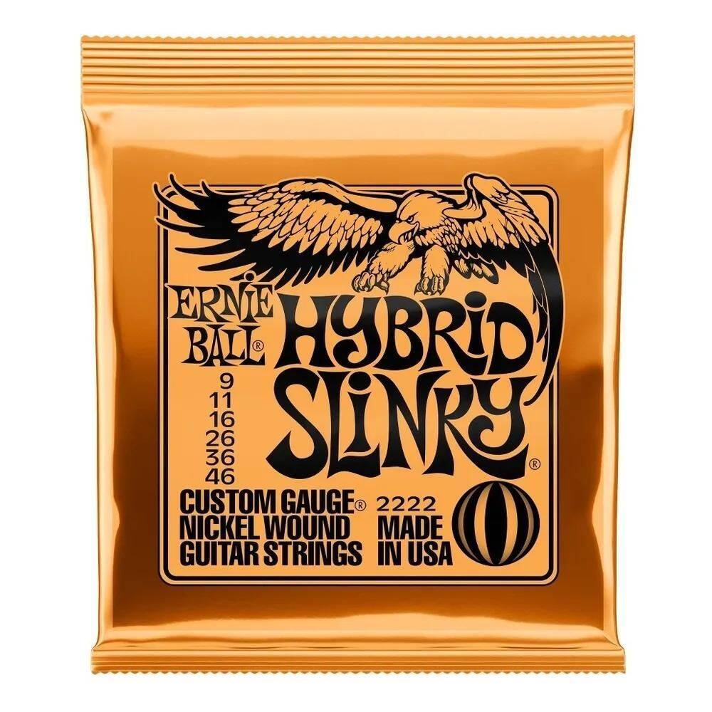 10X Encordoamento Ernie Ball .009/.046 Hybrid Slinky