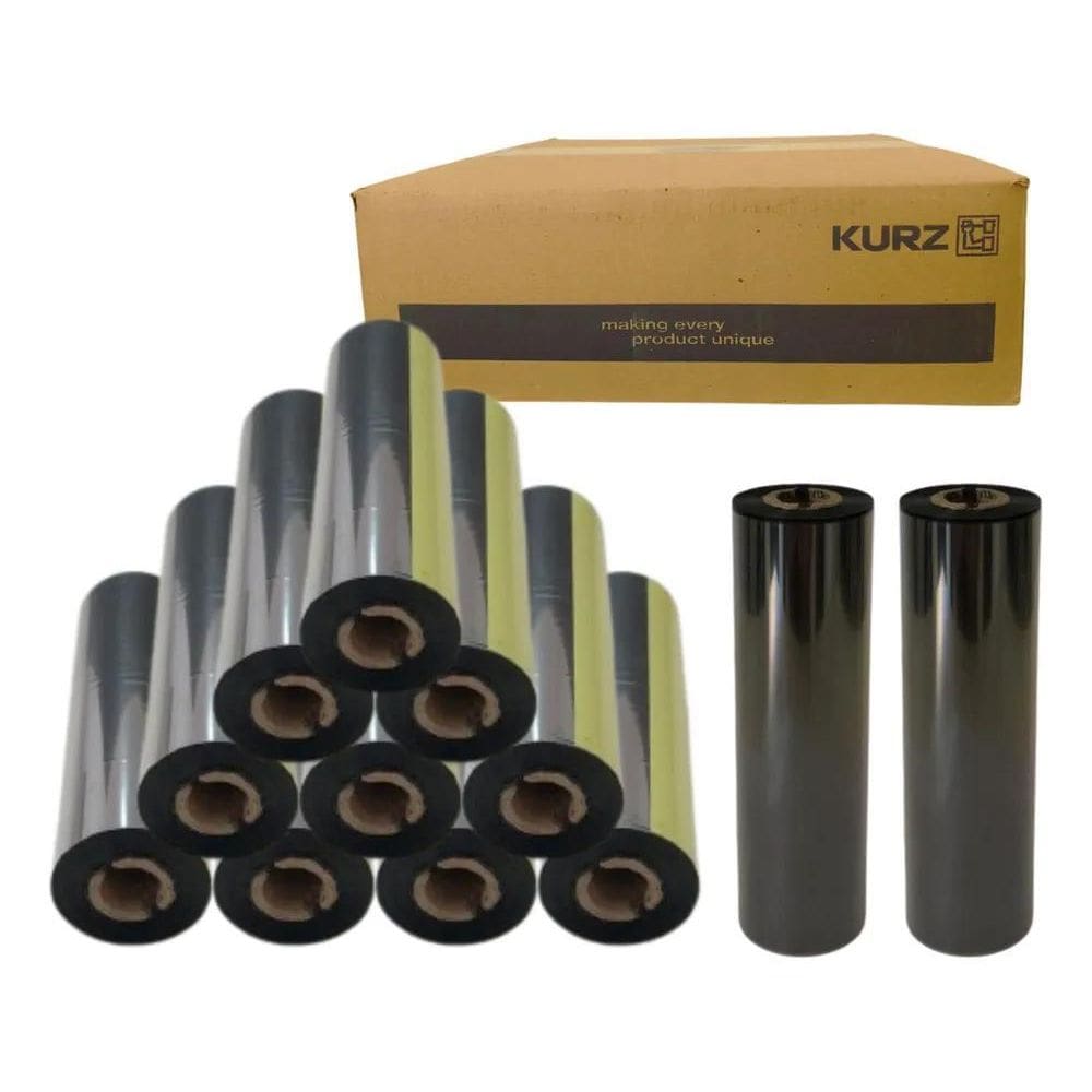 10X Kit 12 Rolos Ribbon Cera Premium 110X74Mm Argox Zebra E