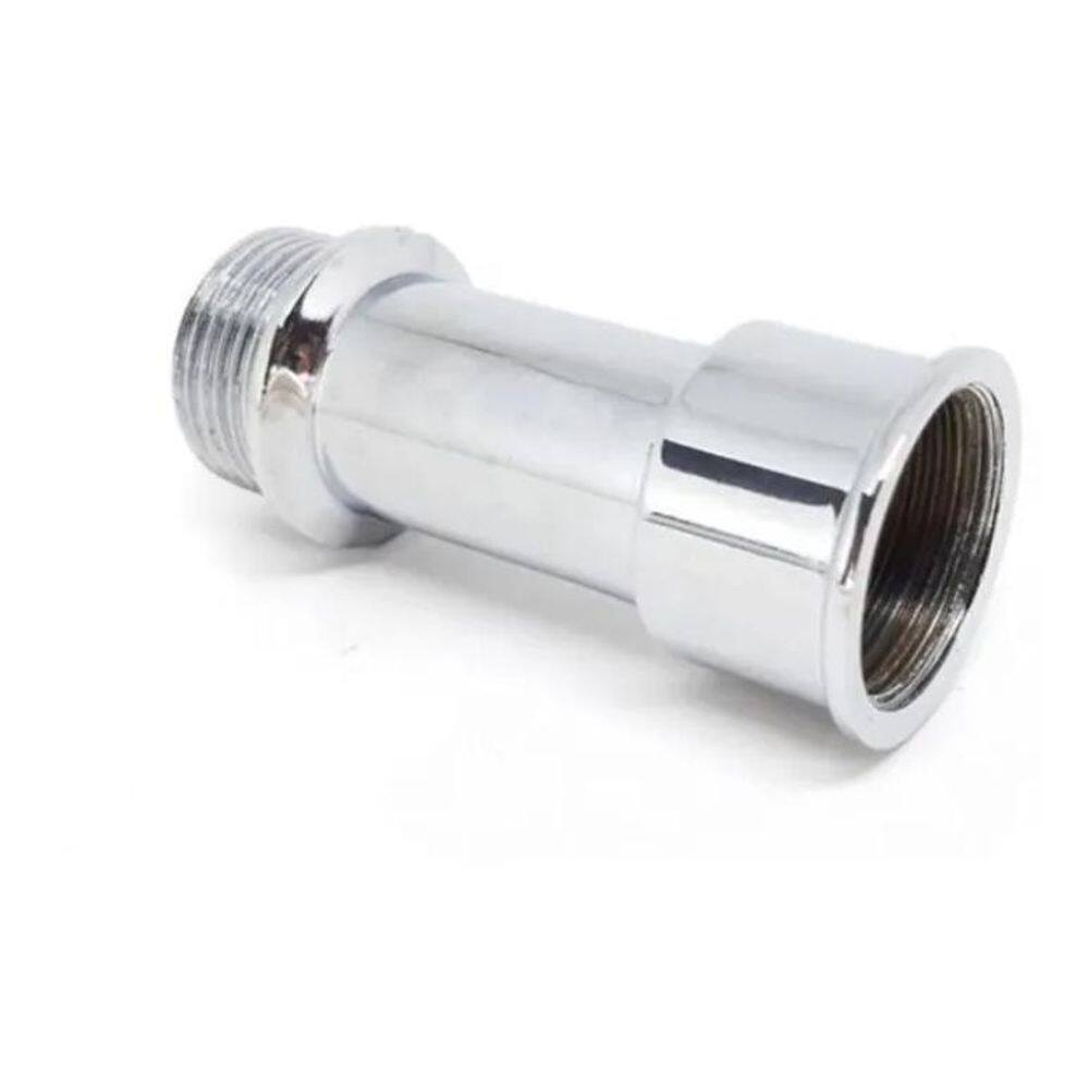 10X Extensor Cromado Prolongador Medio Torneira Chuveiro 1/
