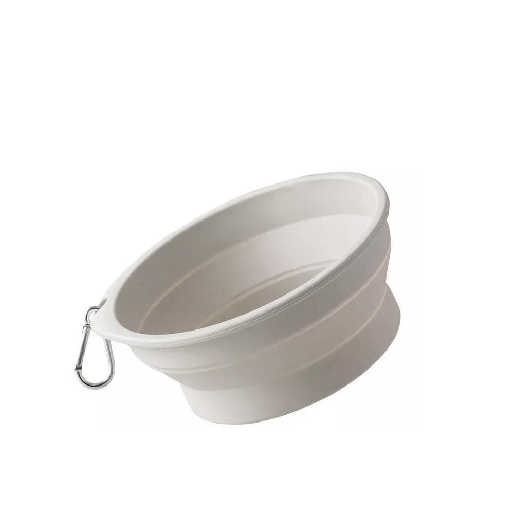 Recipiente Pet Dobravel Tam P Para Comida/Água Cinza