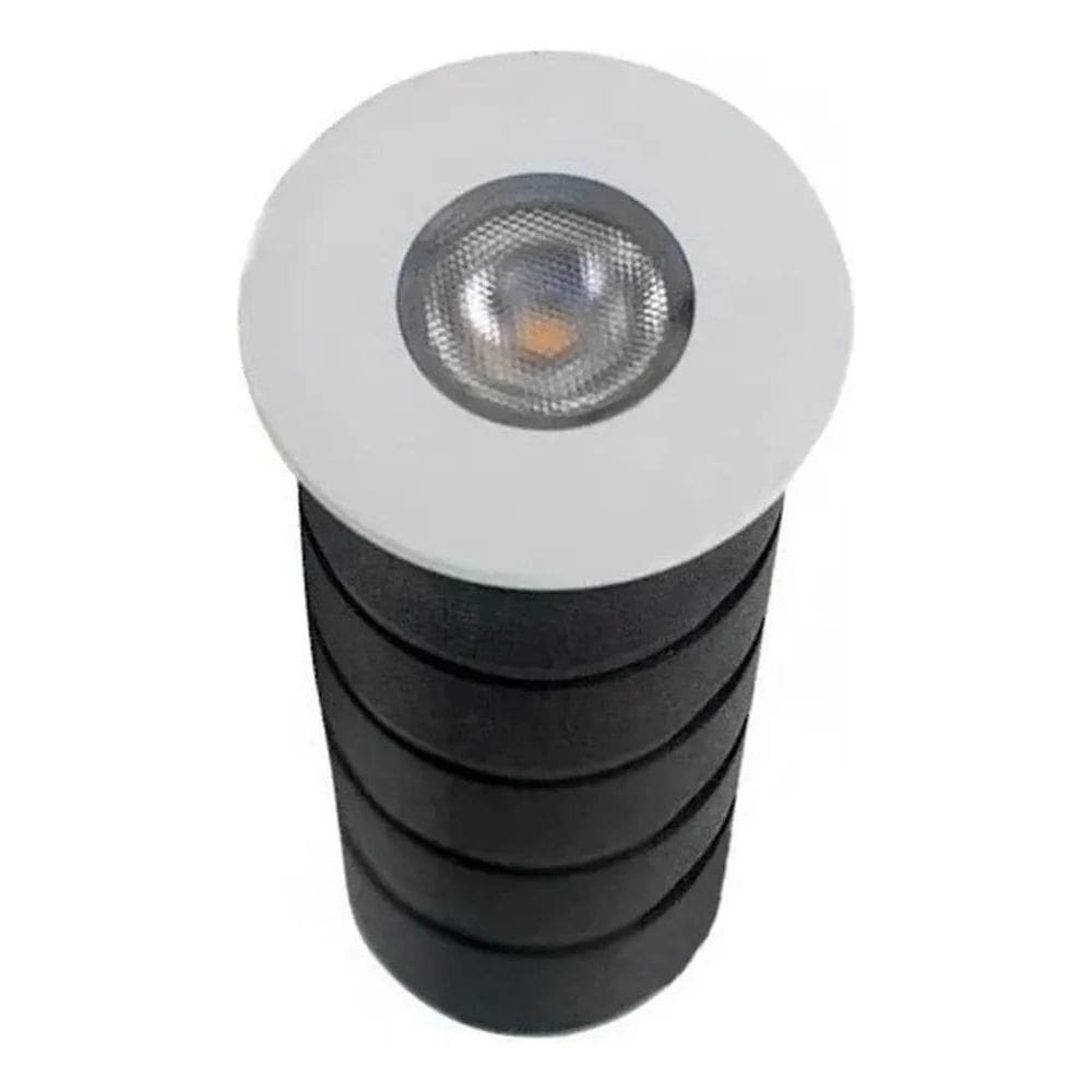 10X Mini Balizador Led 1W Chão Piso Inter./Ext. Ip67 6000K