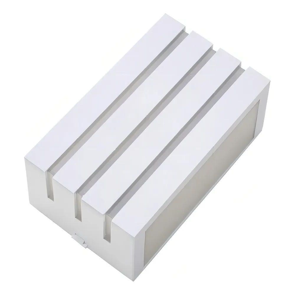 10X Luminária Arandela Frisada Decoração Jardim Área Extern