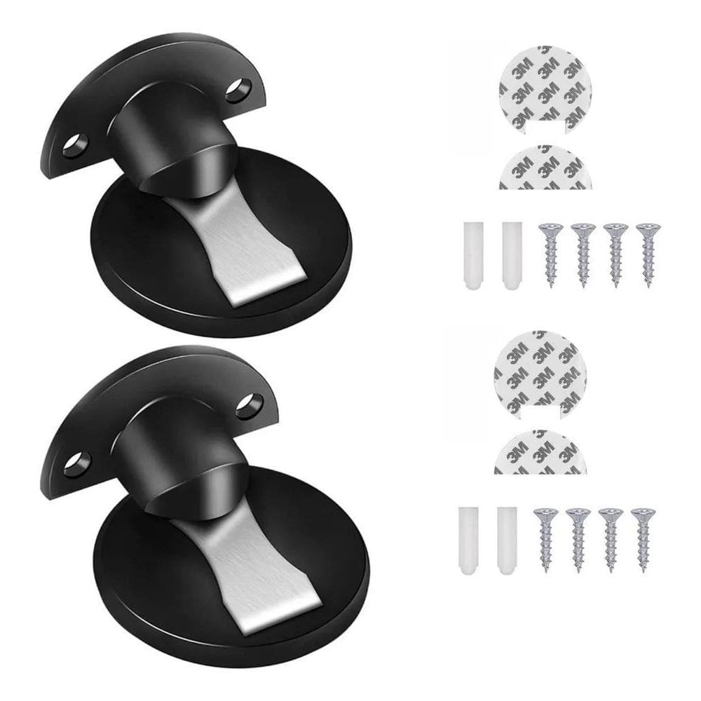 10X 2 Batedor Prendedor De Porta Trava Magnética Inoxidável