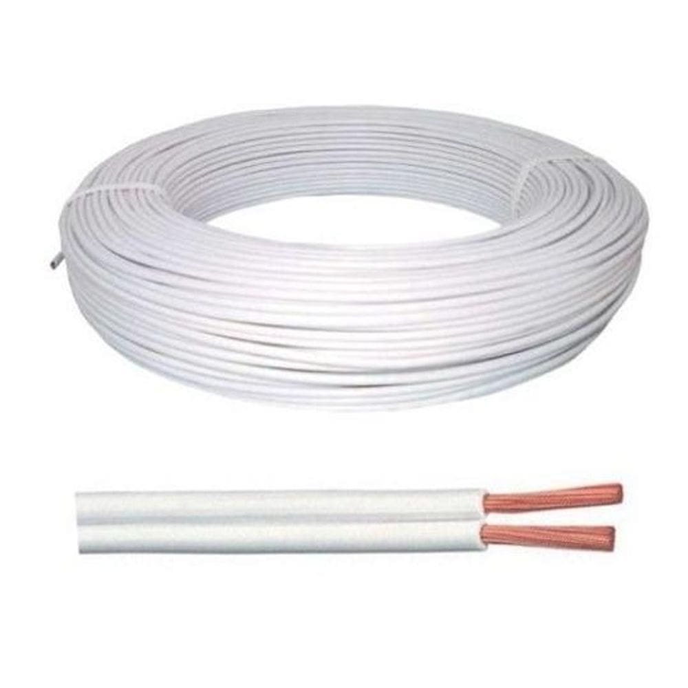 Cabo 2X22 Branco - 0,30Mm 100 Metros