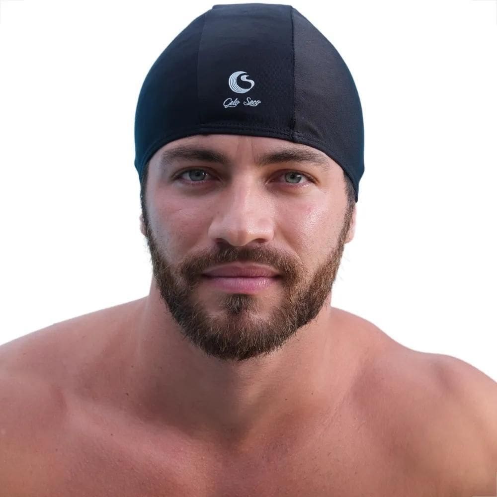 10X Touca De Natação De Tecido Com Proteção Uv 50 Hidroginás