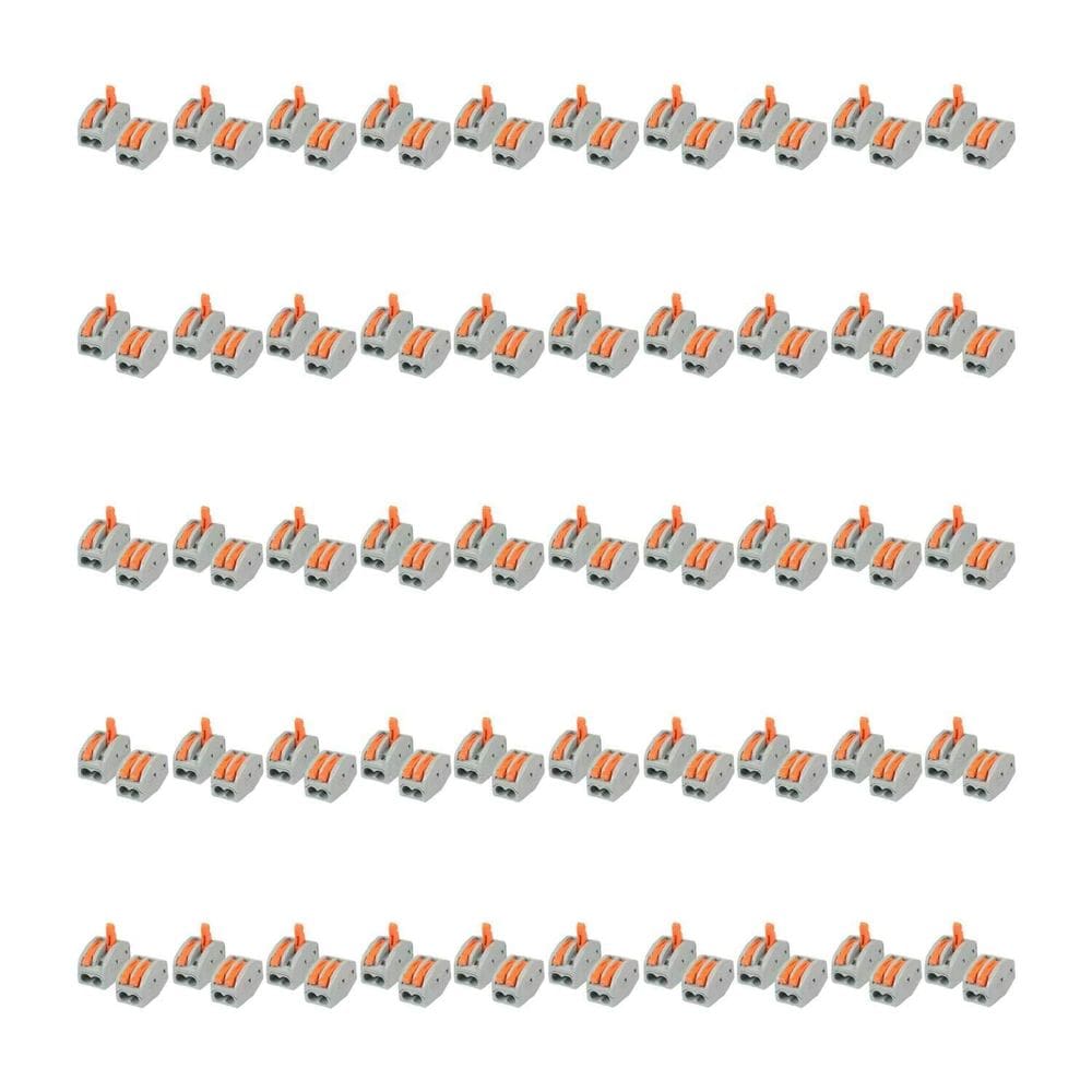 100X Conectores Emenda Derivação Rápida 2 Fios 2,5Mm Cmk412