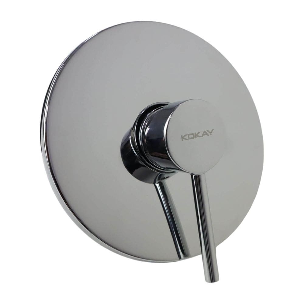 Acabamento E Registro Monocomando Base Redonda Fs008 Cromado