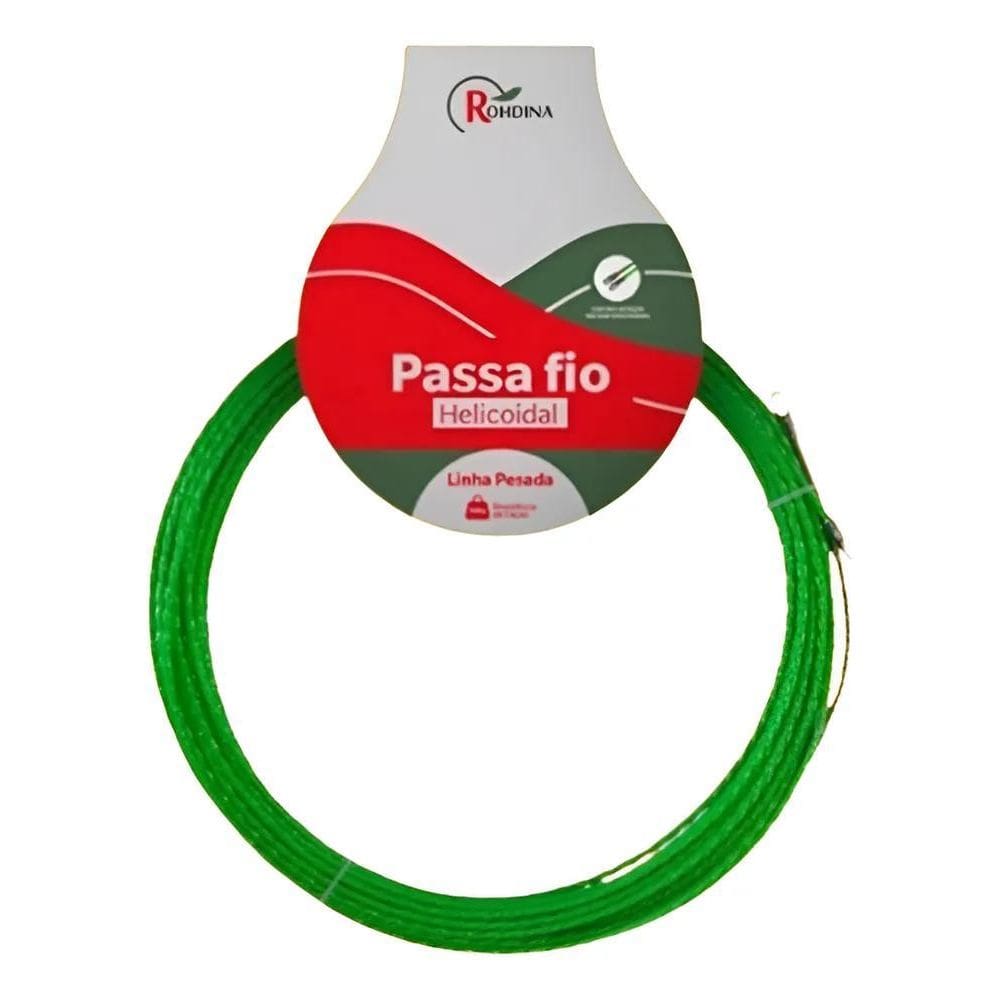 10X Guia Sonda Passa Fio Helicoidal 20Mts 150Kg Rohdi