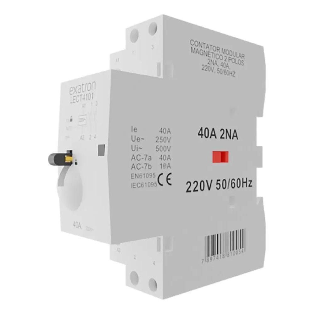 10X Contator Modular Bipolar Chave 40A Chave 2Na 2 Polos Co