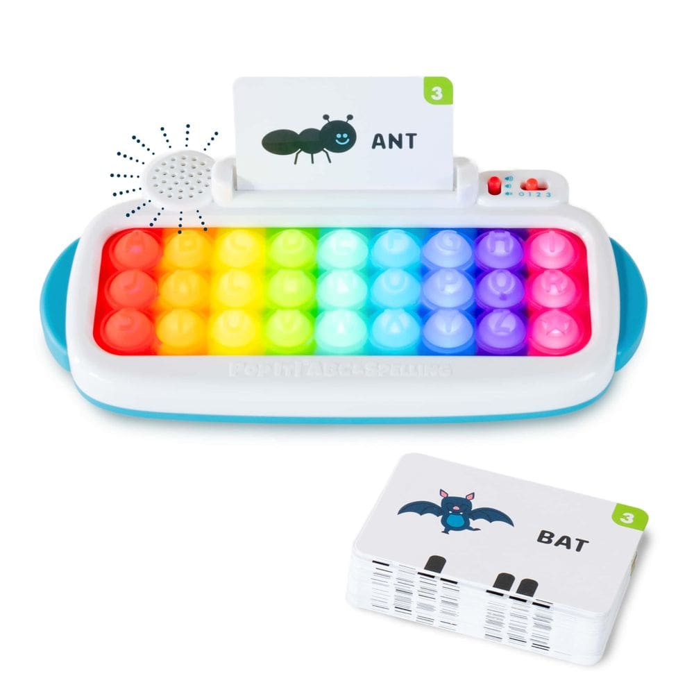 Brinquedo de aprendizagem eletrônica Chuckle & Roar Pop It! Teclado ABC