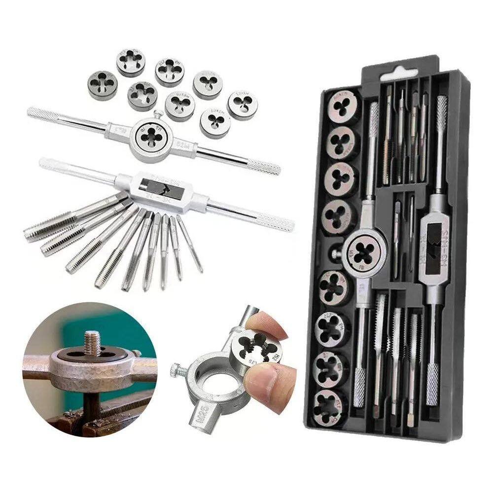 10X Jogo Cossinetes E Machos Manual M3 A M12 Com 20 Peças S