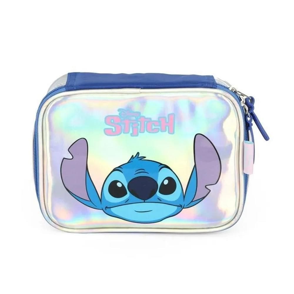 Estojo Box Organizador Stitch Holográfico - Luxcel