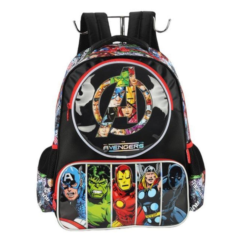 Mochila Infantil Vingadores Avengers Homem De Ferro Com Led