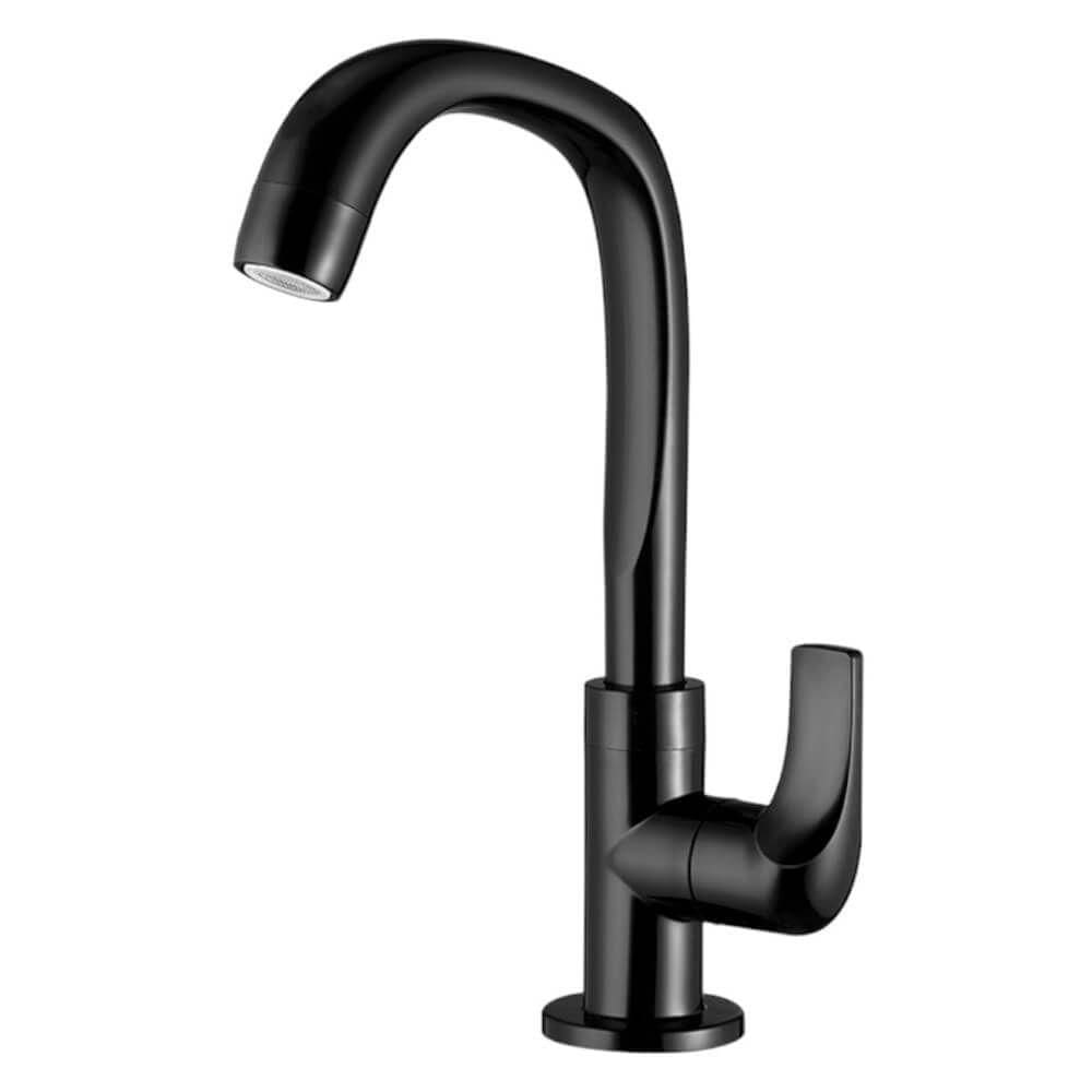 Torneira Para Lavatório Bica Alta Fitt 1195 F61 Preta - 7110051 - Lorenzetti