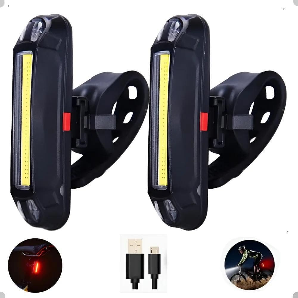 10X 2X Lanterna Traseira Farol Led Luz Iluminação Bike Bici