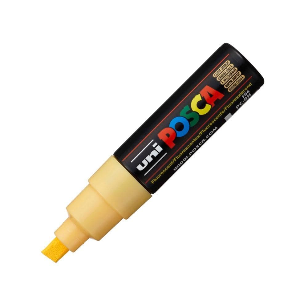 Caneta Posca PC-8K - Laranja Claro Fluorescente - Uni-Ball