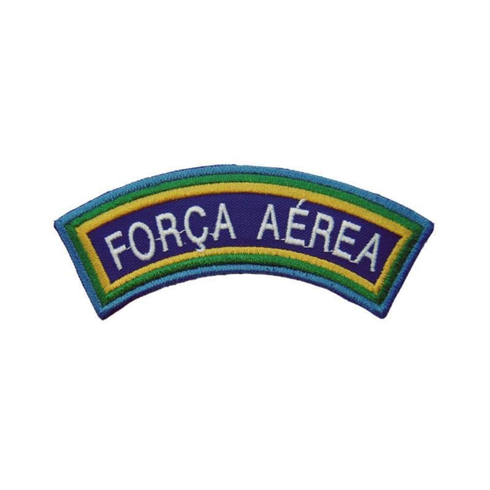 Patch Bordado Tarjeta Força Aérea Com Fecho De Contato