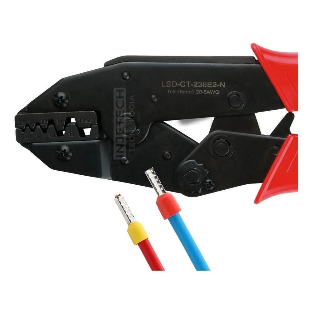 10X Alicate Prensa Terminal Tubulares Ilhós 0,50 16Mm