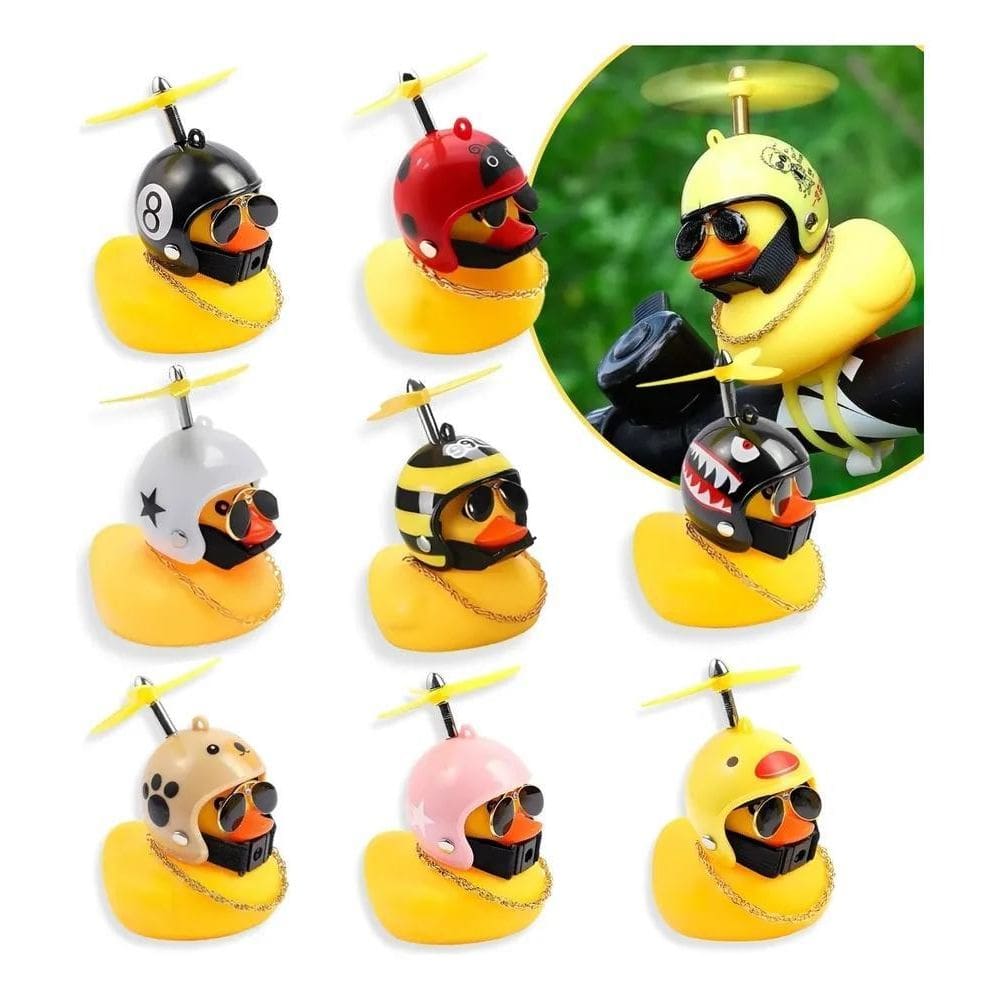 10X Buzina Patinho Pato Guidão Bicicleta Bike Moto Com Led H