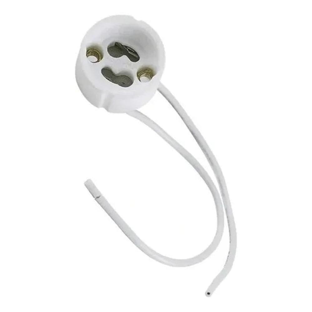 10X Soquete Gu10 Para Lâmpada Com Rabicho Para Dicroica Kit