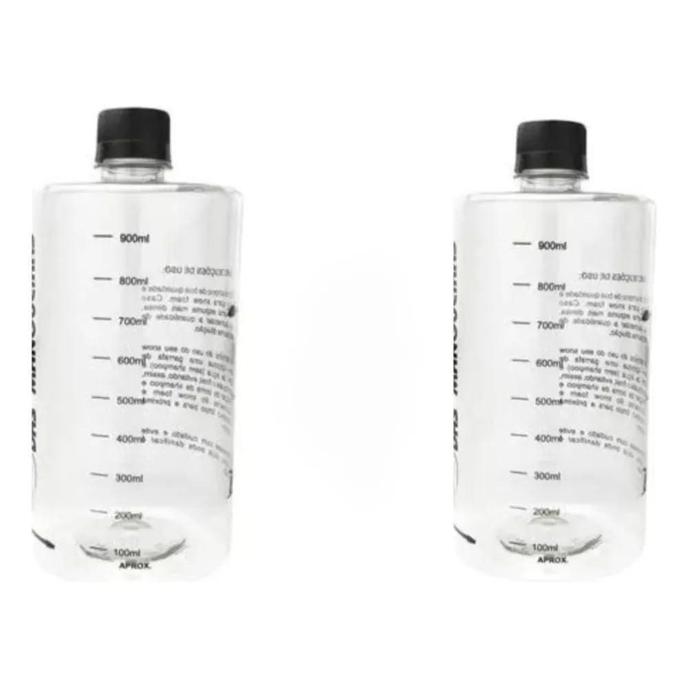 10X Kit 2 Reservatórios Garrafas Para Snow Foam 1L Com Marc