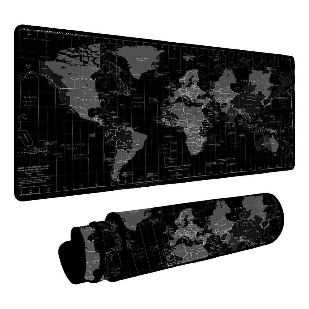 10X Mouse Pad Gamer Speed Extra Grande 60X30 Mapa Mundi 1