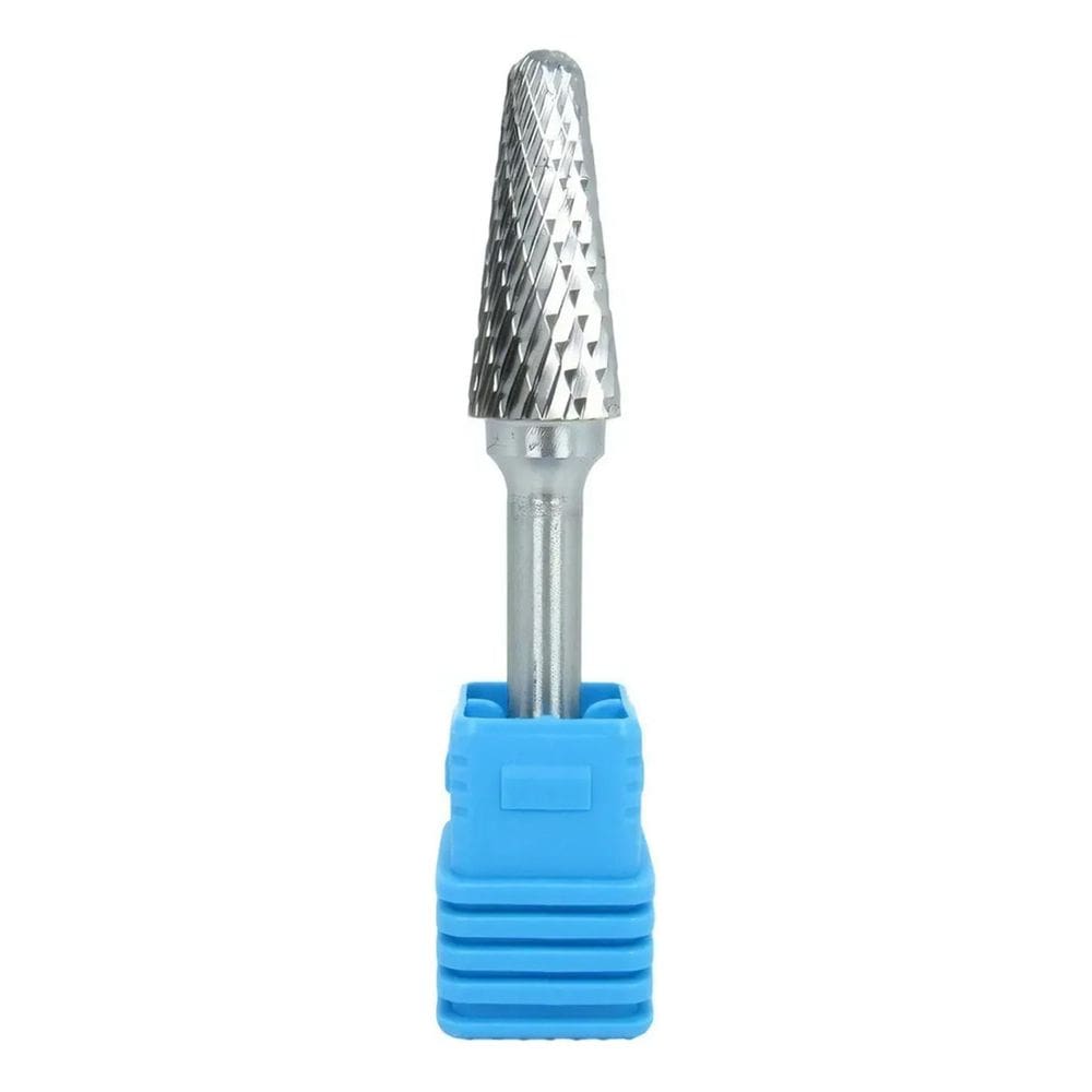 10X Lima Rotativa Metal Duro Cônica 12Mmx28 Com Raio Corte D