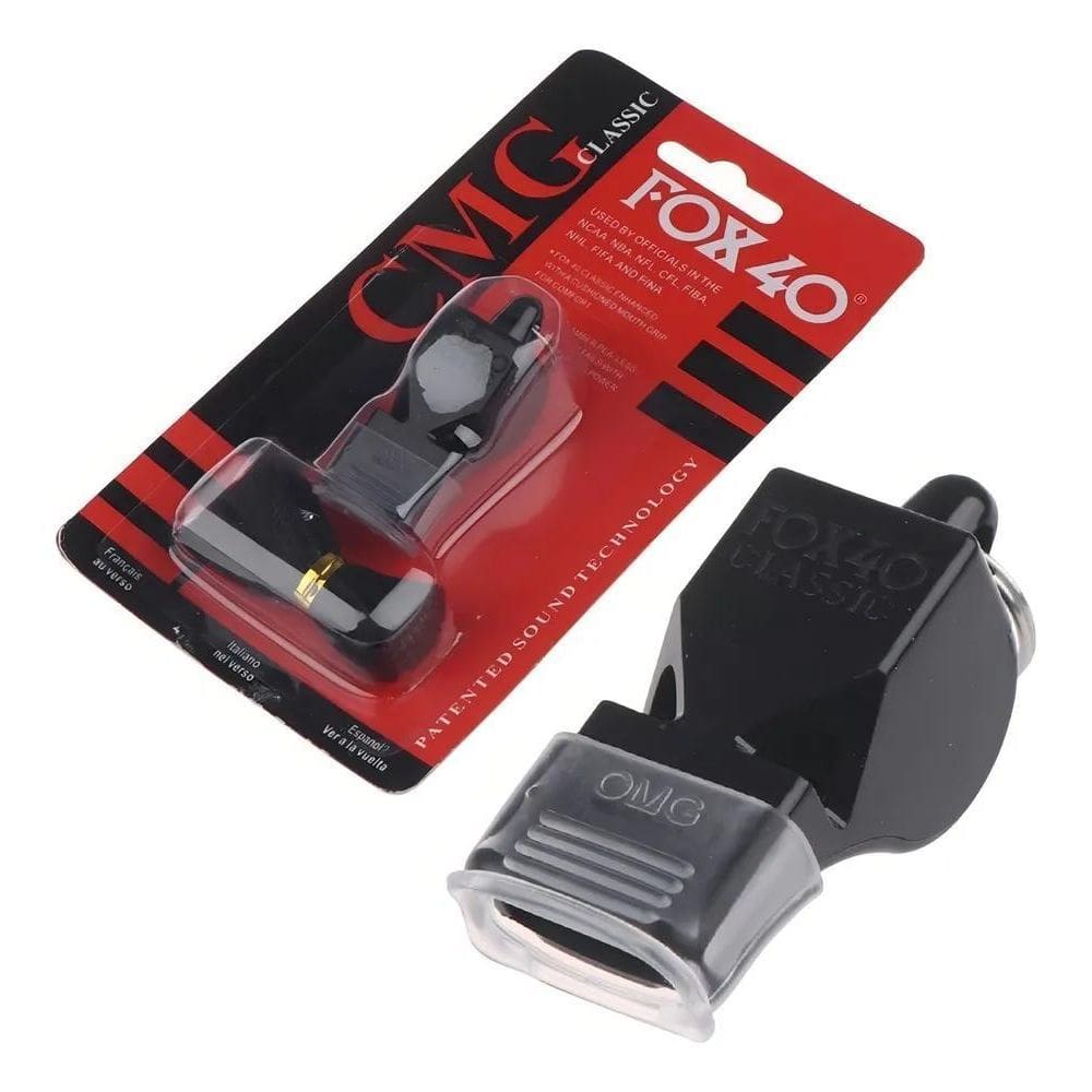 10X Apito Profissional Fox 40 Classic Juiz Com Cordão Cor P
