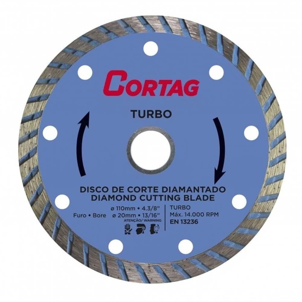 Disco De Corte Diamantado Turbo De 110mm - 60599 - Cortag