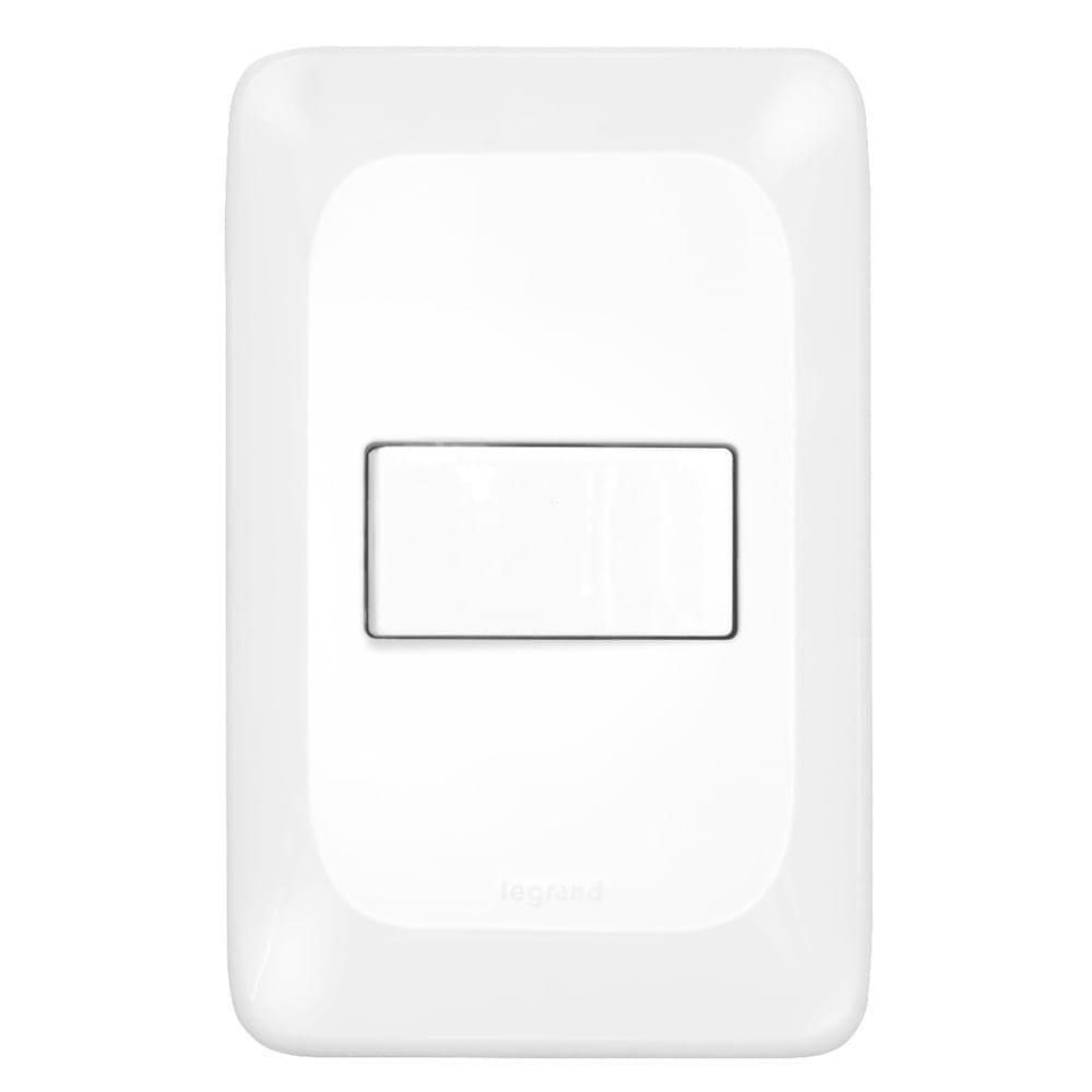 Interruptor Simples 10 Ampères 4x2 - Lgx010 - Pial Interruptor Simples 10a 4x2 Pial Pop - Lgx010 - Pial