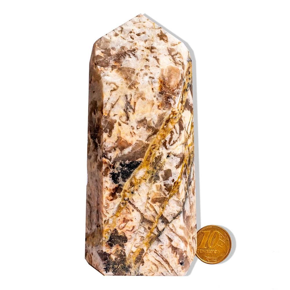 Ponta Turmalina no Feldspato Natural 12-13cm 250-450g Tipo B