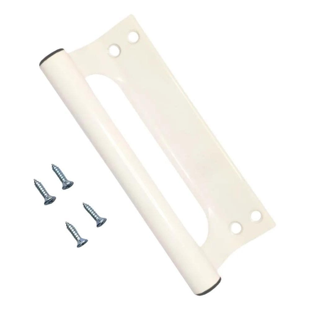10X Puxador De Aluminio Buzio Porta Portao Correr Branco 14