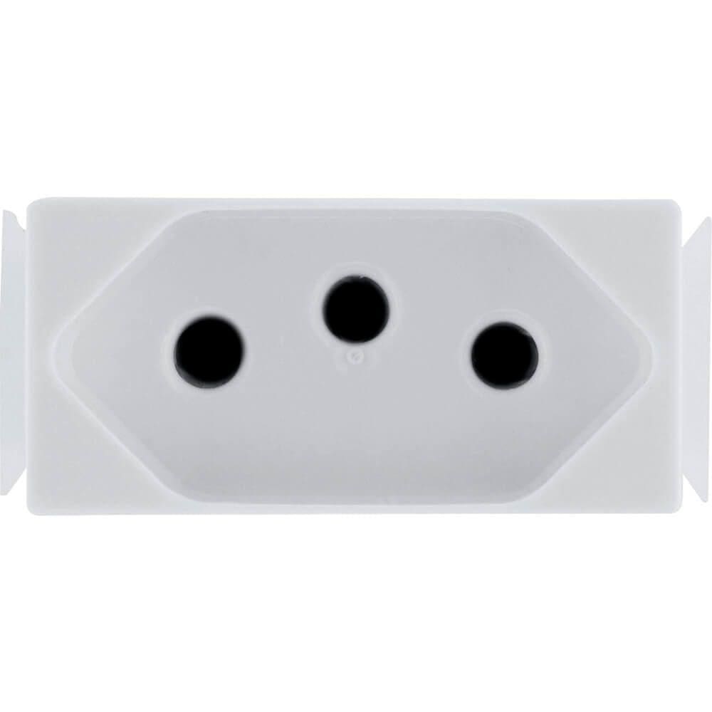 Módulo De Tomada 2p+t De 20 Ampères E 250 Volts Aria Branco - 57217032 - Tramontina