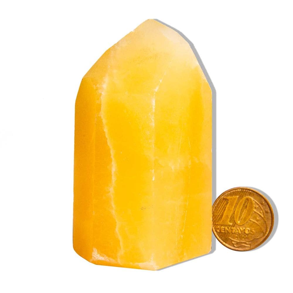 Ponta Calcita Mexicana Natural 100 a 180g 70 a 80mm Tipo A