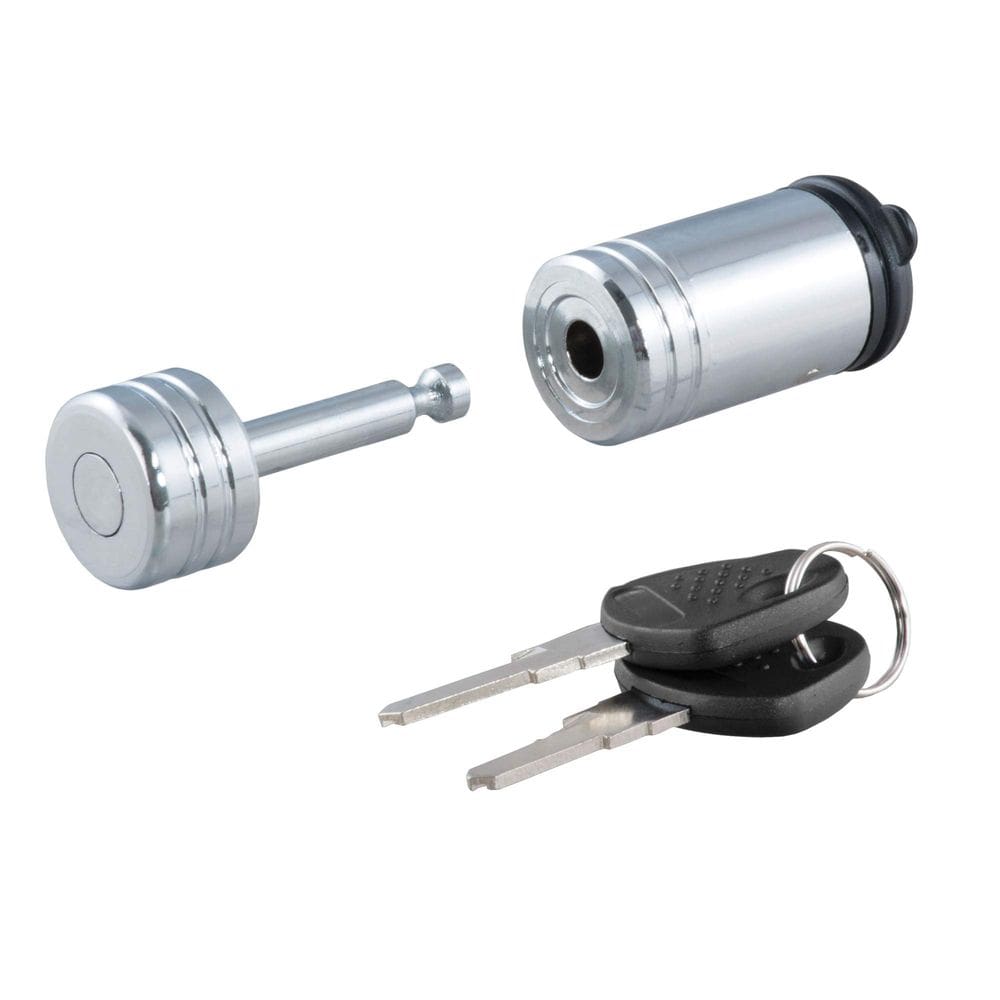 Fechadura de acoplador de reboque CURT 23520 Chrome de 0,25”