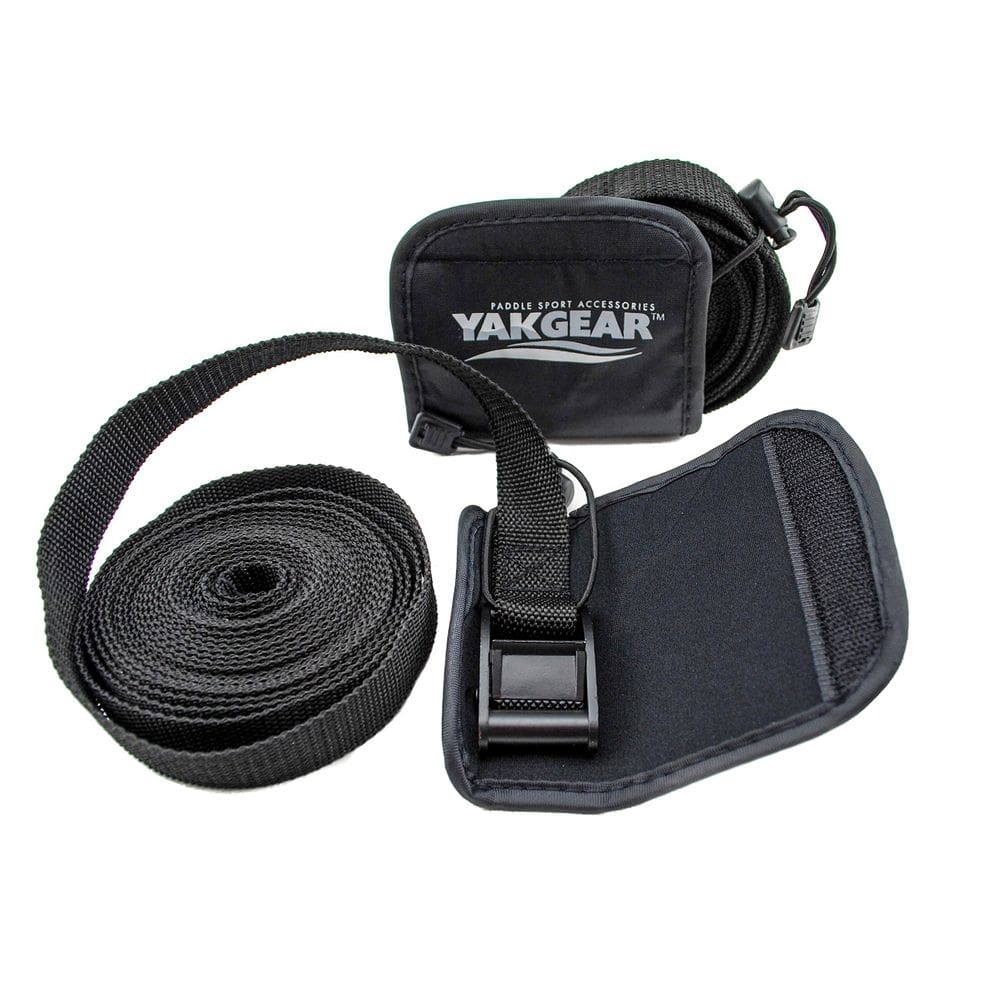 Alças de amarração YakGear TDSTP1 de 15 pés com capa, pacote com 2