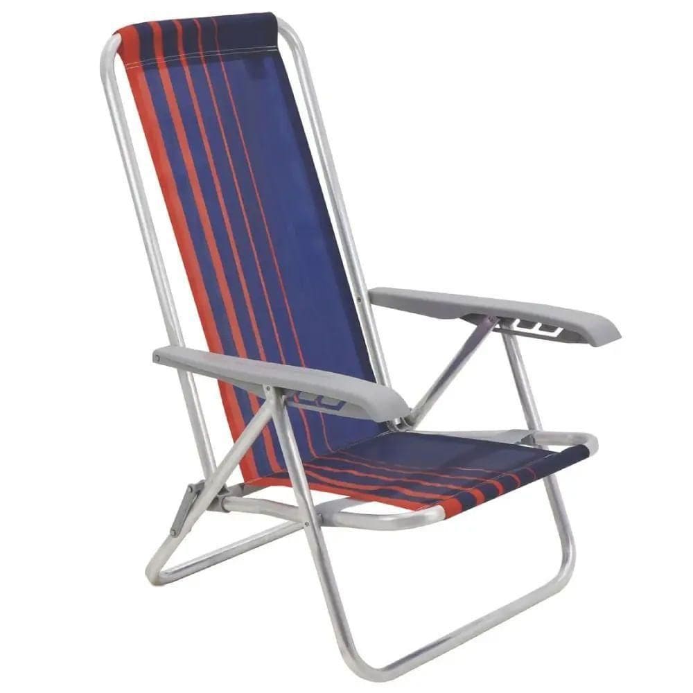 Cadeira De Praia Bali Azul E Laranja - 92900100 - Tramontina
